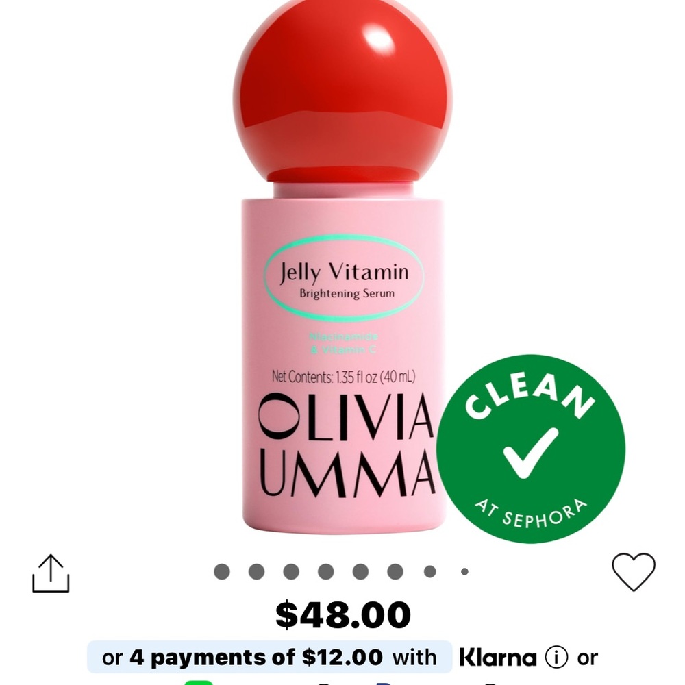 Olivia Umma Jelly Vitamin Brightening Serum - Pink & Red Bottle